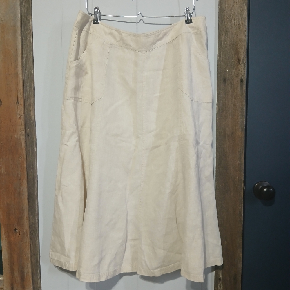 100% Linen Skirt Womens size 18W